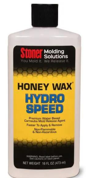 Stoner HoneyWax®Hydro Speed是一種高固含量的水性乳液，不含任何溶劑，旨在代替?zhèn)鹘y(tǒng)的高級涂蠟作為復(fù)合材料行業(yè)中的脫模劑。